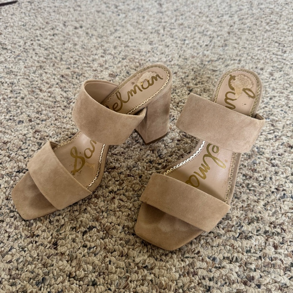 Sam Edelman Tan Suede Women's Heels